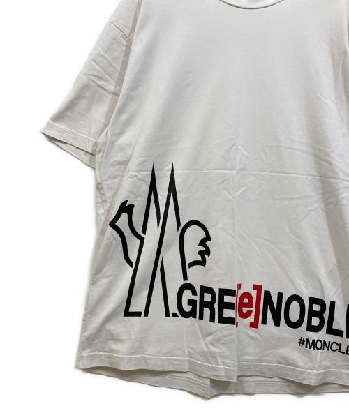 MONCLER GRENOBLE（モンクレール グルノーブル）MONCLER GRENOBLE (モンクレール グルノーブル) ロゴプリントTシャツ ホワイト サイズ:Lの古着・服飾アイテム