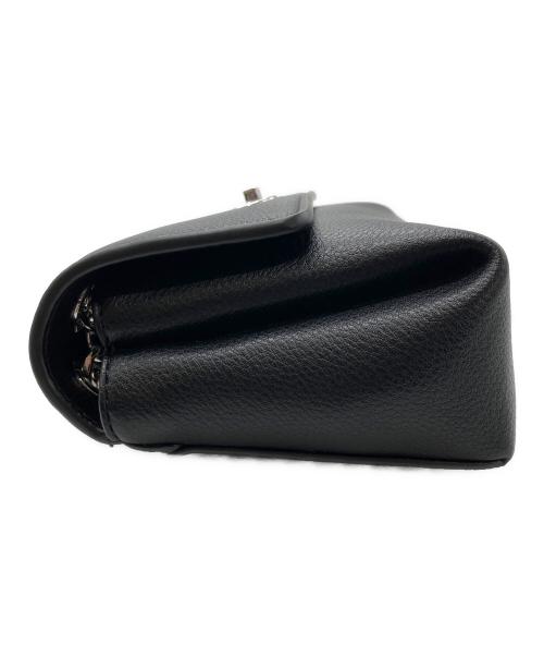 Calvin Klein（カルバンクライン）Calvin Klein (カルバンクライン) ロゴプレートショルダーバッグ ブラックの古着・服飾アイテム