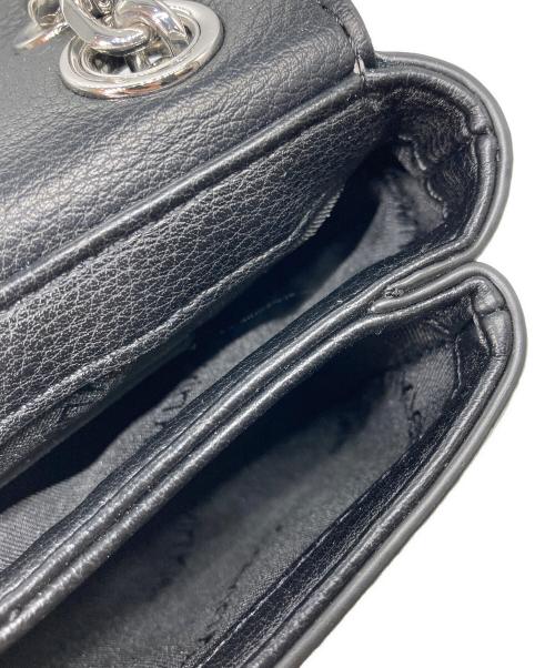 Calvin Klein（カルバンクライン）Calvin Klein (カルバンクライン) ロゴプレートショルダーバッグ ブラックの古着・服飾アイテム