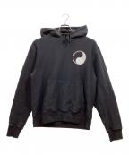 stussy×OUR LEGACYステューシー×アワーレガシー）の古着「DROP SHADOW PIGMENT DYED HOODIE パーカー」｜ブラック