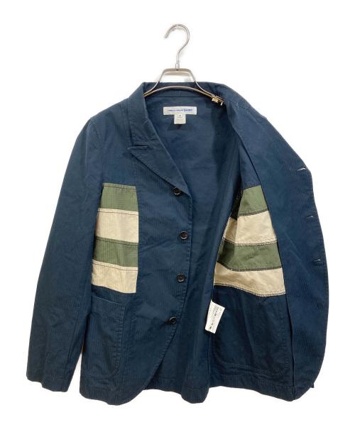 COMME des GARCONS SHIRT（コムデギャルソンシャツ）COMME des GARCONS SHIRT (コムデギャルソンシャツ) カラーパネルジャケット ネイビー サイズ:XSの古着・服飾アイテム
