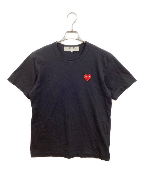 PLAY COMME des GARCONS（プレイコムデギャルソン）PLAY COMME des GARCONS (プレイコムデギャルソン) ハートロゴTシャツ ブラック サイズ:Mの古着・服飾アイテム