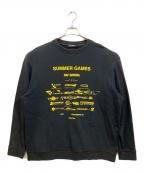 RAF SIMONSラフシモンズ）の古着「SUMMER GAMES クルーネックスウェット」｜ブラック