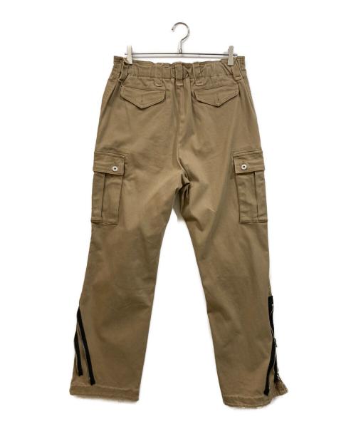 haonanhuang（ハオナン・ファン）haonanhuang (ハオナン・ファン) ワイドカーゴパンツ ベージュ サイズ:XLの古着・服飾アイテム