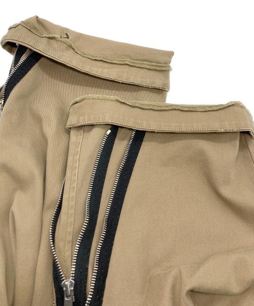 haonanhuang（ハオナン・ファン）haonanhuang (ハオナン・ファン) ワイドカーゴパンツ ベージュ サイズ:XLの古着・服飾アイテム