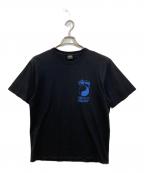 stussy×OUR LEGACYステューシー×アワーレガシー）の古着「FRAME PIGMENT DYED TEE」｜ブラック