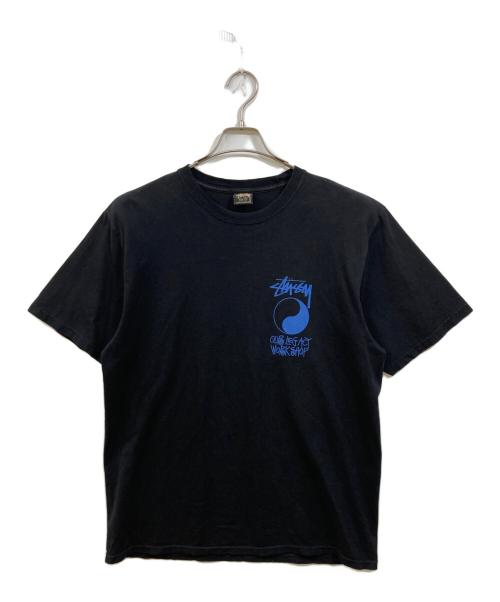 stussy（ステューシー）stussy (ステューシー) OUR LEGACY (アワーレガシー) FRAME PIGMENT DYED TEE ブラック サイズ:Mの古着・服飾アイテム