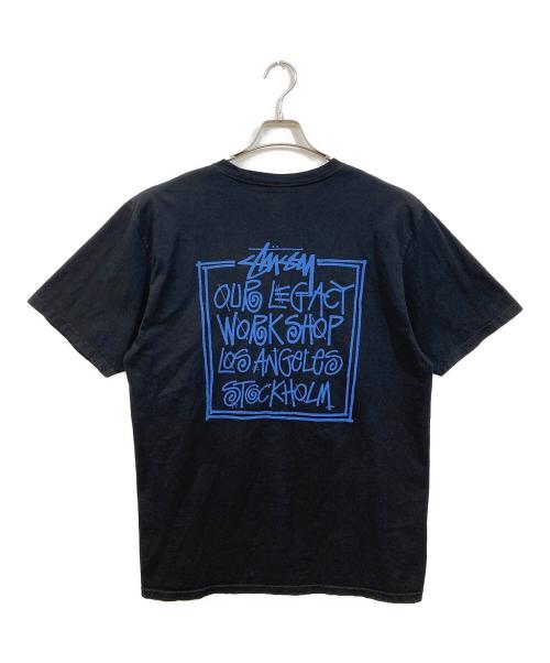 stussy（ステューシー）stussy (ステューシー) OUR LEGACY (アワーレガシー) FRAME PIGMENT DYED TEE ブラック サイズ:Mの古着・服飾アイテム