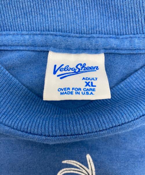 vellba sheen（ベルバシーン）vellba sheen (ベルバシーン) ヴィンテージプリントTシャツ ネイビー サイズ:XLの古着・服飾アイテム
