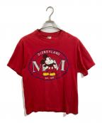 DISNEYディズニー）の古着「ヴィンテージプリントTシャツ」｜レッド