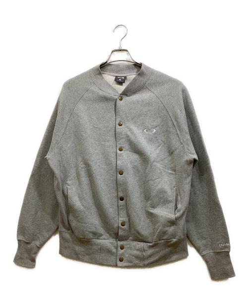 OAKLEY（オークリー）OAKLEY (オークリー) スナップスウェットカーディガン グレー サイズ:Mの古着・服飾アイテム