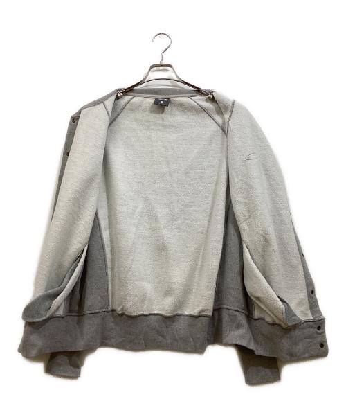 OAKLEY（オークリー）OAKLEY (オークリー) スナップスウェットカーディガン グレー サイズ:Mの古着・服飾アイテム