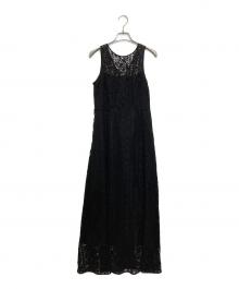 FRAY ID（フレイ アイディー）の古着「アームボレロセットレースロングワンピ」｜ブラック
