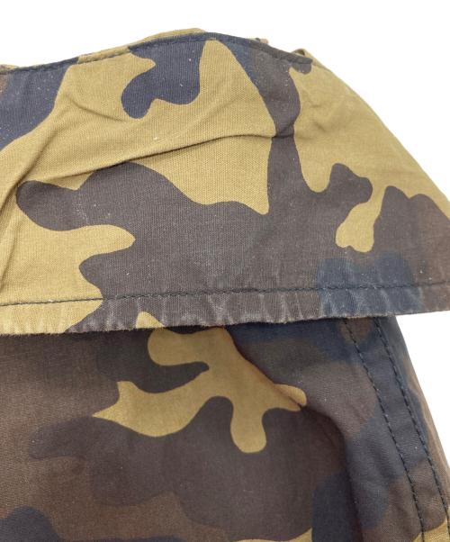 DIESEL（ディーゼル）DIESEL (ディーゼル) 袖カモフラ切替レオパードシャツ グリーン×ブラウン サイズ:XSの古着・服飾アイテム