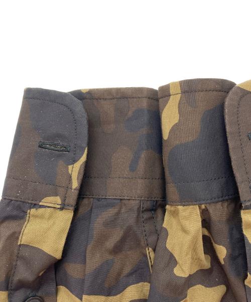 DIESEL（ディーゼル）DIESEL (ディーゼル) 袖カモフラ切替レオパードシャツ グリーン×ブラウン サイズ:XSの古着・服飾アイテム