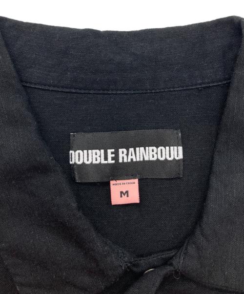 DOUBLE RAINBOUU（ダブルレインボー）DOUBLE RAINBOUU (ダブルレインボー) SS WESTERN SHIRT ブラック サイズ:Mの古着・服飾アイテム