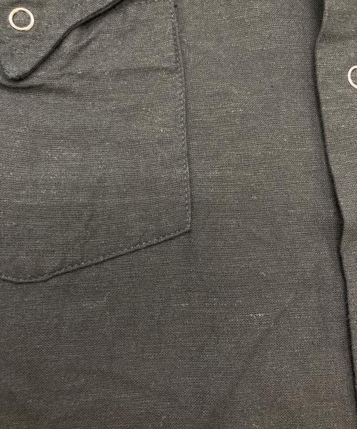 DOUBLE RAINBOUU（ダブルレインボー）DOUBLE RAINBOUU (ダブルレインボー) SS WESTERN SHIRT ブラック サイズ:Mの古着・服飾アイテム