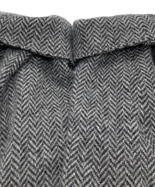 YOKE（ヨーク）YOKE (ヨーク) DOUBLE JQUARD KNIT BAL COLLAR COAT グレー サイズ:Sの古着・服飾アイテム