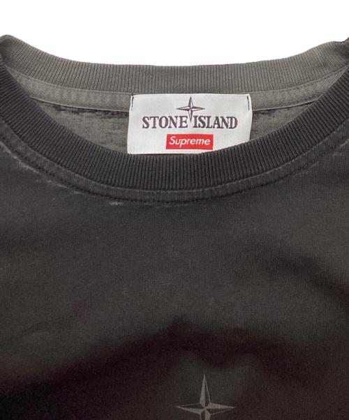 SUPREME（シュプリーム）SUPREME (シュプリーム) STONE ISLAND (ストーンアイランド) L/S Top ブラック サイズ:Mの古着・服飾アイテム