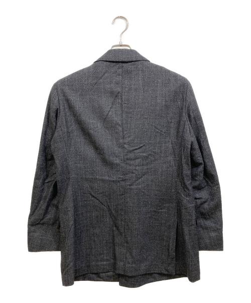 TOMORROW LAND PILGRIM（トゥモローランド ピルグリム）TOMORROW LAND PILGRIM (トゥモローランド ピルグリム) リネンウールダブルテーラードジャケット グレー サイズ:48の古着・服飾アイテム