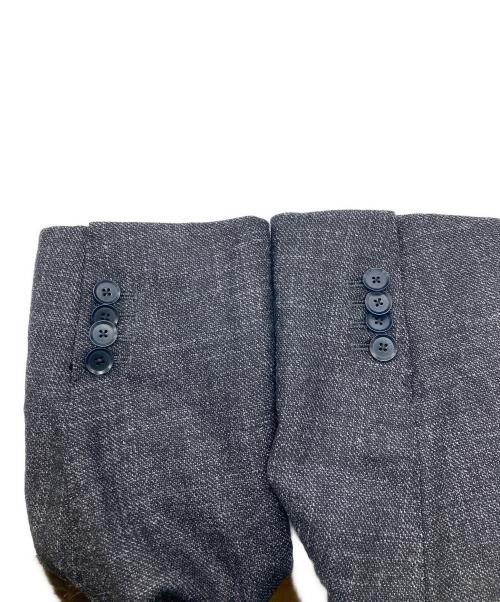 TOMORROW LAND PILGRIM（トゥモローランド ピルグリム）TOMORROW LAND PILGRIM (トゥモローランド ピルグリム) リネンウールダブルテーラードジャケット グレー サイズ:48の古着・服飾アイテム