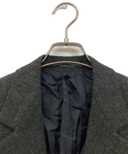 TAGLIATORE（タリアトーレ）TAGLIATORE (タリアトーレ) ヘリンボーン カラーネップ ツイードジャケット グリーン サイズ:50の古着・服飾アイテム