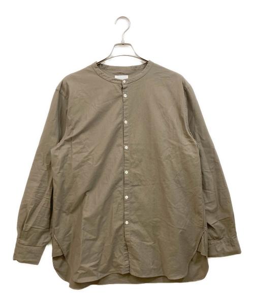 :colon（コロン）:colon (コロン) ヘンリーネックシャツ カーキ サイズ:5の古着・服飾アイテム