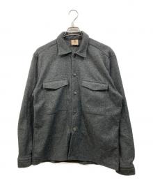 GUY ROVER（ギローバー）の古着「Jersey Glen Plaid Shirt Jacket」｜グレー