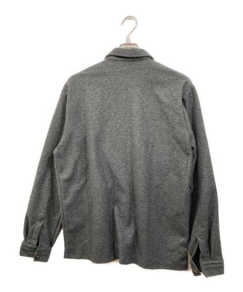 GUY ROVER（ギローバー）GUY ROVER (ギローバー) Jersey Glen Plaid Shirt Jacket グレー サイズ:SIZE XLの古着・服飾アイテム