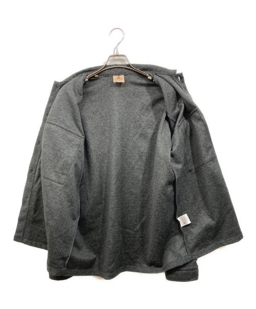 GUY ROVER（ギローバー）GUY ROVER (ギローバー) Jersey Glen Plaid Shirt Jacket グレー サイズ:SIZE XLの古着・服飾アイテム
