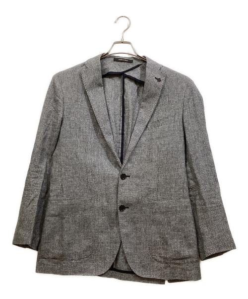TAGLIATORE（タリアトーレ）TAGLIATORE (タリアトーレ) リネンウールテーラードジャケット グレー サイズ:50の古着・服飾アイテム