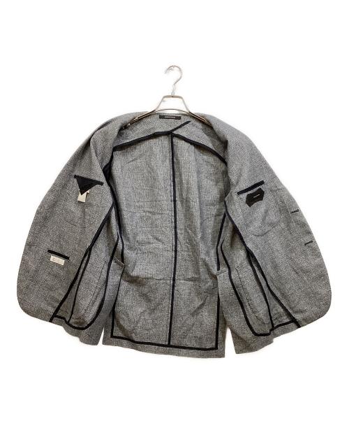 TAGLIATORE（タリアトーレ）TAGLIATORE (タリアトーレ) リネンウールテーラードジャケット グレー サイズ:50の古着・服飾アイテム