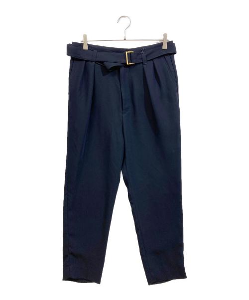 CULLNI（クルニ）CULLNI (クルニ) STUDIOUS (ステュディオス) 別注BELTED SLACKS ネイビー サイズ:2の古着・服飾アイテム