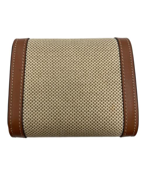 CELINE（セリーヌ）CELINE (セリーヌ) トリオンフスモールウォレット ブラウンの古着・服飾アイテム