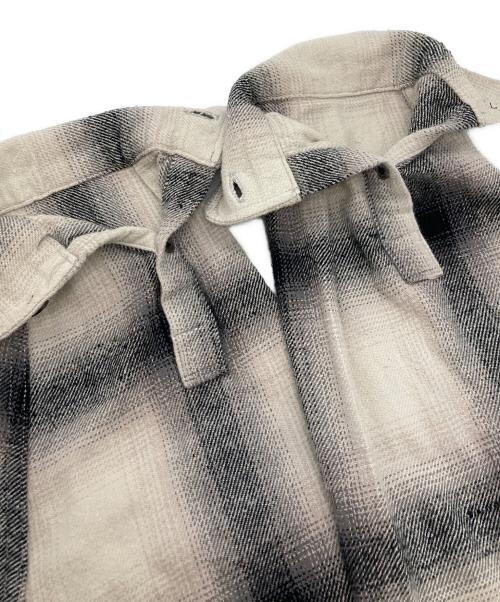 stussy（ステューシー）stussy (ステューシー) Hellshire Plaid Shirt グレー サイズ:SIZE Lの古着・服飾アイテム