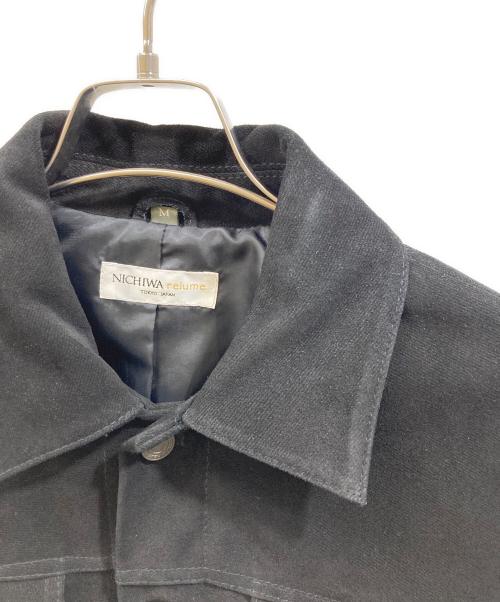 NICHIWA relume（ニチワレリューム）NICHIWA relume (ニチワレリューム) スエードレザージャケット ブラック サイズ:Mの古着・服飾アイテム