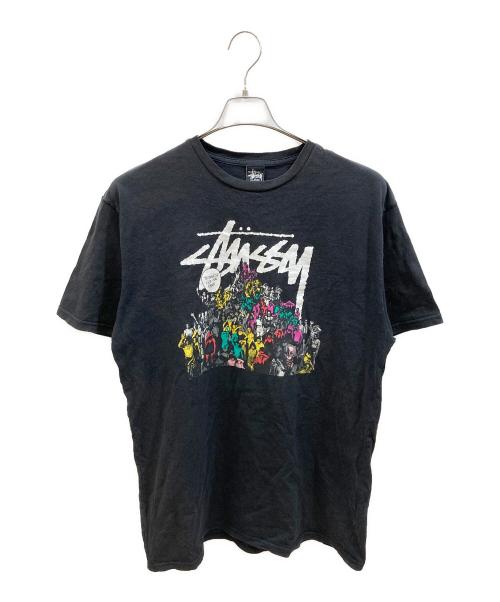 stussy（ステューシー）stussy (ステューシー) プリントTシャツ ブラック サイズ:XLの古着・服飾アイテム