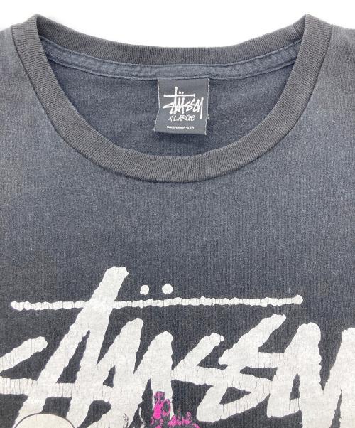stussy（ステューシー）stussy (ステューシー) プリントTシャツ ブラック サイズ:XLの古着・服飾アイテム