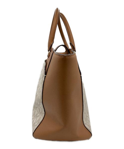 MICHAEL KORS（マイケル・コース）MICHAEL KORS (マイケルコース) EMMY ラージ ダブル ハンドルトート ベージュの古着・服飾アイテム