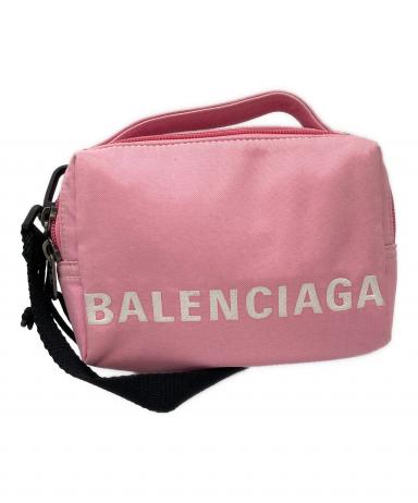 BALENCIAGA バレンシアガ　バッグ　ピンク 中古・古着通販】BALENCIAGA (バレンシアガ) ショルダーバッグ ピンク