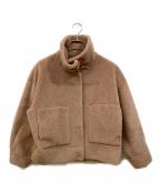 STUNNING LUREスタニングルアー）の古着「エコムートンショートジャケット」｜ブラウン