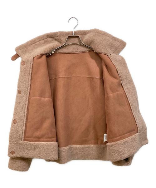 STUNNING LURE（スタニングルアー）STUNNING LURE (スタニングルアー) エコムートンショートジャケット ブラウン サイズ:SIZE 1の古着・服飾アイテム