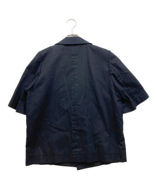 masu（エムエーエスユー）masu (エムエーエスユー) HALF SLEEVE COTTON JACKET ブラック サイズ:46の古着・服飾アイテム