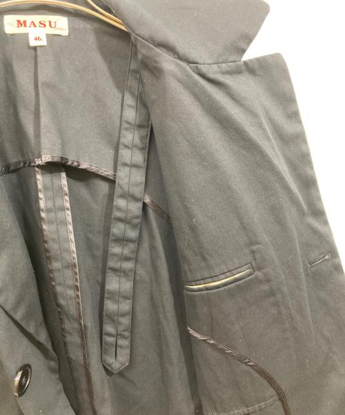 masu（エムエーエスユー）masu (エムエーエスユー) HALF SLEEVE COTTON JACKET ブラック サイズ:46の古着・服飾アイテム