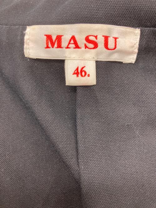 masu（エムエーエスユー）masu (エムエーエスユー) HALF SLEEVE COTTON JACKET ブラック サイズ:46の古着・服飾アイテム