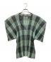 ISSEY MIYAKE（イッセイミヤケ）の古着「プリーツブラウス」｜グリーン