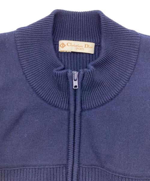 Christian Dior Sports（クリスチャン ディオールスポーツ）Christian Dior Sports (クリスチャン ディオールスポーツ) ドライバーズニット ネイビー サイズ:記載なしの古着・服飾アイテム