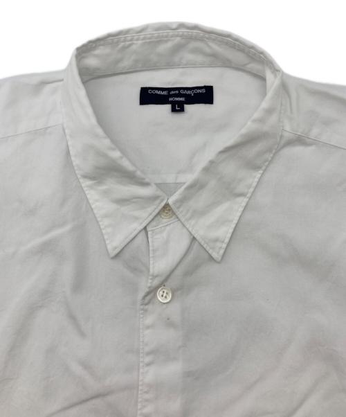 COMME des GARCONS HOMME（コムデギャルソン オム）COMME des GARCONS HOMME (コムデギャルソン オム) 綿ブロードプリント S/Sシャツ ホワイト サイズ:Lの古着・服飾アイテム