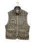 nano・universe（ナノ・ユニバース）の古着「デジタルプリントトラベルチェックベスト」｜ベージュ