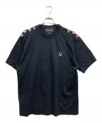FRED PERRY×RAF SIMONSフレッドペリー×ラフシモンズ）の古着「デザインTシャツ」｜ブラック